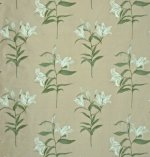 SANDERSON WHITE LILLIES FABRIC